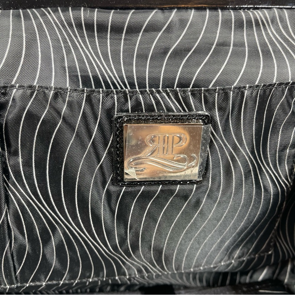 Rosie Pope Maternity Soft Black Leather Diaper Clutch - Picture 9 of 15